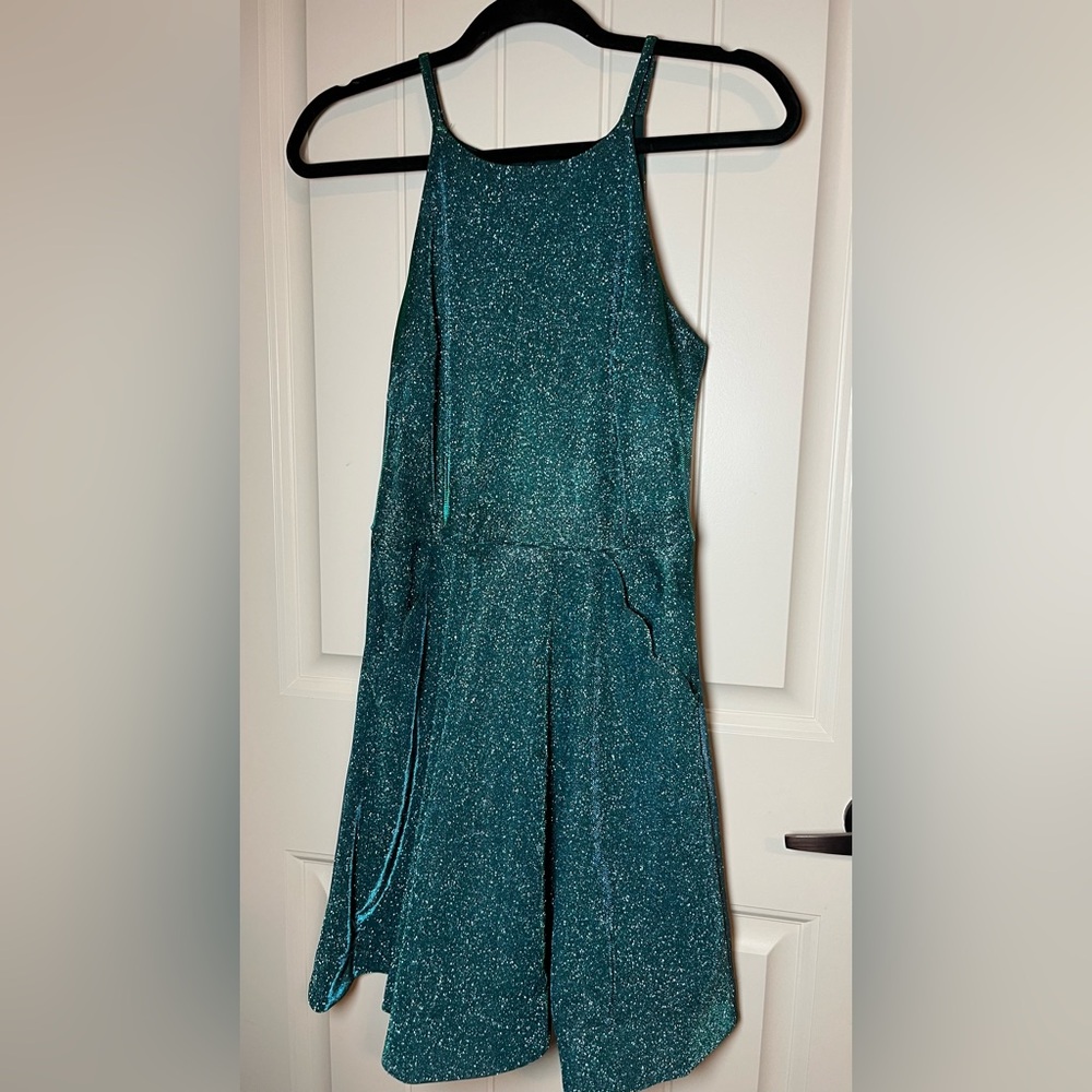 I.N. San Francisco Glittering Teal Dress